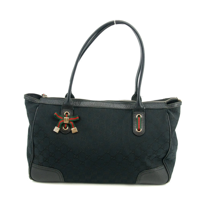 Gucci GG Canvas Black Sherry Line Tote Bag #3199 by Bolt Boutique