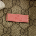 Gucci GG Canvas Brown x Pink Trim Shoulder Bag #9378 by Bolt Boutique