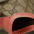 Gucci GG Canvas Brown x Pink Trim Shoulder Bag #9378 by Bolt Boutique