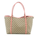 Gucci GG Canvas Brown x Pink Trim Shoulder Bag #9378 by Bolt Boutique