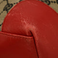 Gucci GG Canvas Brown x Red Tote Bag #8928 by Bolt Boutique
