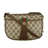 Gucci GG Canvas Coated Beige Sherry Line Crossbody Bag #3342