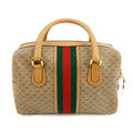 Gucci GG Canvas Coated Sherry Line Mini Boston Bag Brown #3193 by Bolt Boutique