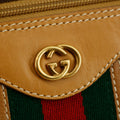 Gucci GG Canvas Coated Sherry Line Mini Boston Bag Brown #3193 by Bolt Boutique