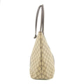 Gucci GG Canvas Coated Supreme Beige x Brown Leather Shoulder Bag #4675 by Bolt Boutique