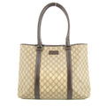 Gucci GG Canvas Coated Supreme Beige x Brown Leather Shoulder Bag #4675 by Bolt Boutique