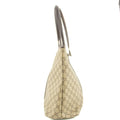 Gucci GG Canvas Coated Supreme Beige x Brown Leather Shoulder Bag #4675 by Bolt Boutique