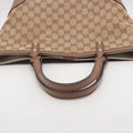 Gucci GG Canvas Canvas &amp; Leather Hand bag Beige 269878 #2438 by Bolt Boutique