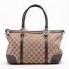 Gucci GG Canvas Canvas & Leather Shoulder bag Beige #2212