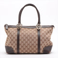 Gucci GG Canvas Canvas &amp; Leather Shoulder bag Beige #2212 by Bolt Boutique