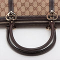 Gucci GG Canvas Canvas &amp; Leather Shoulder bag Beige #2212 by Bolt Boutique
