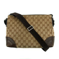 Gucci GG Canvas Logo Brown Crossbody Bag #3196 by Bolt Boutique