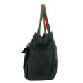 Gucci GG Canvas Sherry Line Black Shoulder Bag #3408 by Bolt Boutique