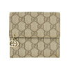 Gucci GG Coated Canvas Brown Compact Wallet #5298