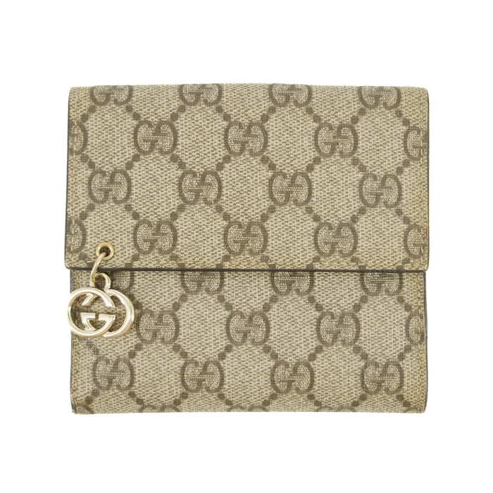 Gucci GG Coated Canvas Brown Compact Wallet #5298 by Bolt Boutique