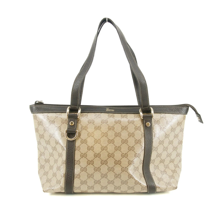 Gucci GG Crystal Monogram Abbey Zippered Tote Bag #4690 by Bolt Boutique