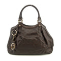 Gucci GG Guccisima Brown Interlocking GG Sukey Handbag #3558 by Bolt Boutique