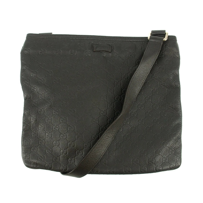 Gucci GG Guccisima Leather Black Slim Messanger Bag #5289 by Bolt Boutique