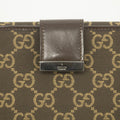 Gucci GG Logo Brown Canvas x Leather Long Wallet #3922 by Bolt Boutique