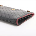 Gucci GG Marmont Medium Azalea Slim Leather Chain Shoulder Bag Black x Red #2510 by Bolt Boutique