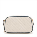 Gucci GG Marmont Small Diagonal Leather Chain Crossbody Bag White #2508 by Bolt Boutique