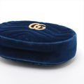 Gucci GG Marmont Velvet &amp; Leather Waist Bag Blue 476434 #2614 by Bolt Boutique