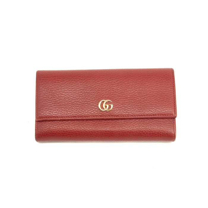 Gucci GG Red Marmont Bi-fold Long Wallet #3916 by Bolt Boutique