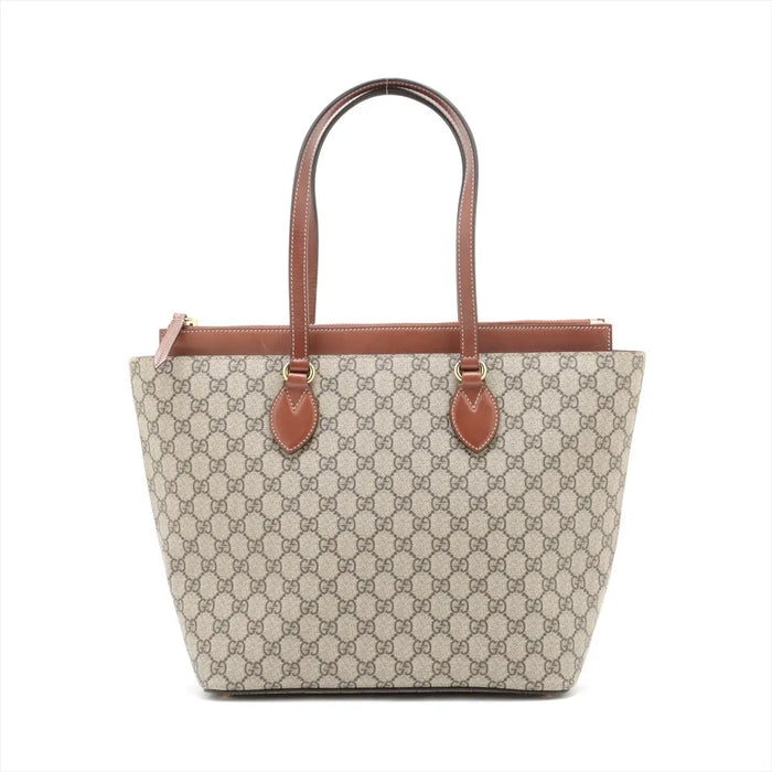Gucci GG Supreme Linea A Zip Tote bag Beige #2507 by Bolt Boutique