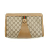 Gucci GG Supreme Web Sherry Line Clutch Bag Beige #3061