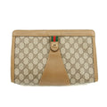 Gucci GG Supreme Web Sherry Line Clutch Bag Beige #3061 by Bolt Boutique