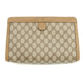 Gucci GG Supreme Web Sherry Line Clutch Bag Beige #3061 by Bolt Boutique