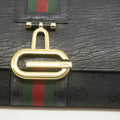 Gucci GG Vintage Black Canvas x Leather Sherry Line Long Wallet #3938 by Bolt Boutique