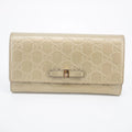 Gucci Gold Guccisima Leather Ribbon Long Wallet #2056 by Bolt Boutique