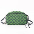 Gucci Green Canvas Marmont Camera Crossbody Bag by Bolt Boutique