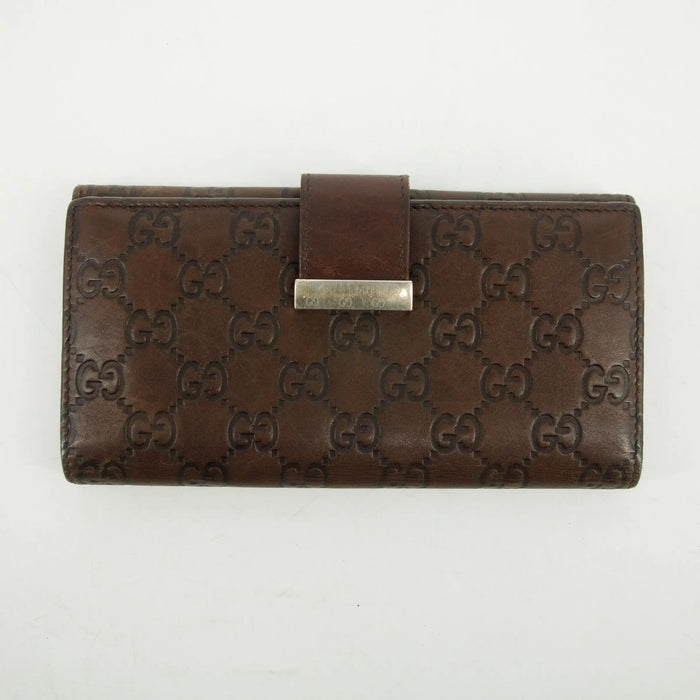 Gucci Guccissima Brown Long Wallet #3812 by Bolt Boutique