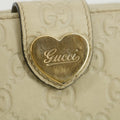 Gucci Guccissima White Heart Continental Long Wallet #5172 by Bolt Boutique