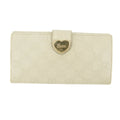 Gucci Guccissima White Heart Continental Long Wallet #5172 by Bolt Boutique