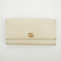 Gucci Ivory GG Marmont Leather Long Wallet #2638 by Bolt Boutique