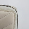 Gucci Ivory GG Marmont Leather Round Zipper Long Wallet #2285 by Bolt Boutique