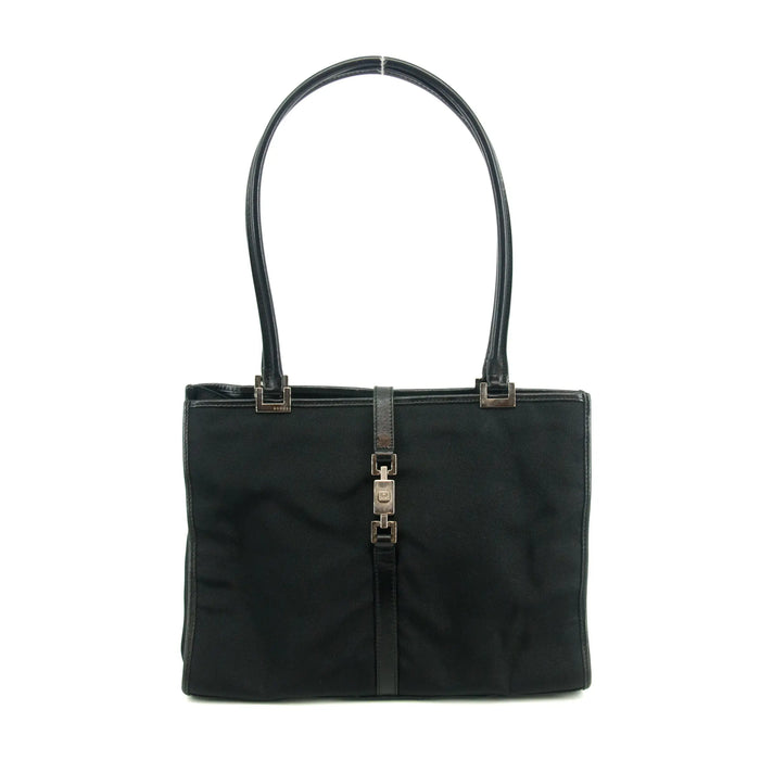 Gucci Jackie Bardot Tote Bag Piston Lock Black #2792 by Bolt Boutique