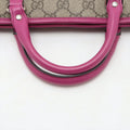 Gucci Kids Line GG Supreme Canvas Coated Handbag Beige x Pink #3284 by Bolt Boutique