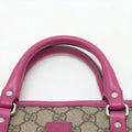 Gucci Kids Line GG Supreme Canvas Coated Handbag Beige x Pink #3284 by Bolt Boutique