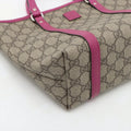Gucci Kids Line GG Supreme Canvas Coated Handbag Beige x Pink #3284 by Bolt Boutique