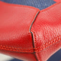 Gucci Large Red/White/Blue Striped Linen and Leather Tote Bag #3422 by Bolt Boutique