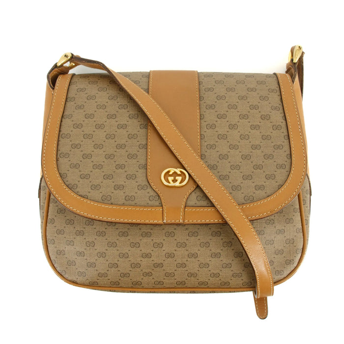 Gucci Micro GG Coated Supreme Shoulder Bag Brown #3195 by Bolt Boutique