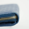 Gucci Micro Guccissima Blue Zip Around Compact Wallet #5188 by Bolt Boutique