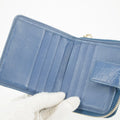 Gucci Micro Guccissima Blue Zip Around Compact Wallet #5188 by Bolt Boutique