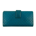 Gucci Microguccissima Continental Long Wallet Blue #3155 by Bolt Boutique