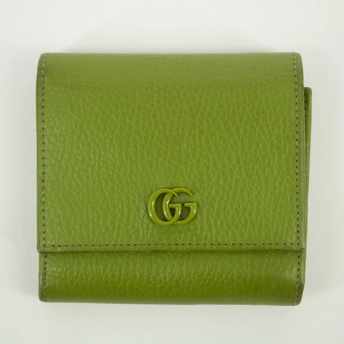 Gucci Mint Green Leather GG Marmont Mini Wallet #2364 by Bolt Boutique