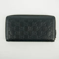 Gucci Navy Guccisima Leather Round Zipper Long Wallet #2629 by Bolt Boutique